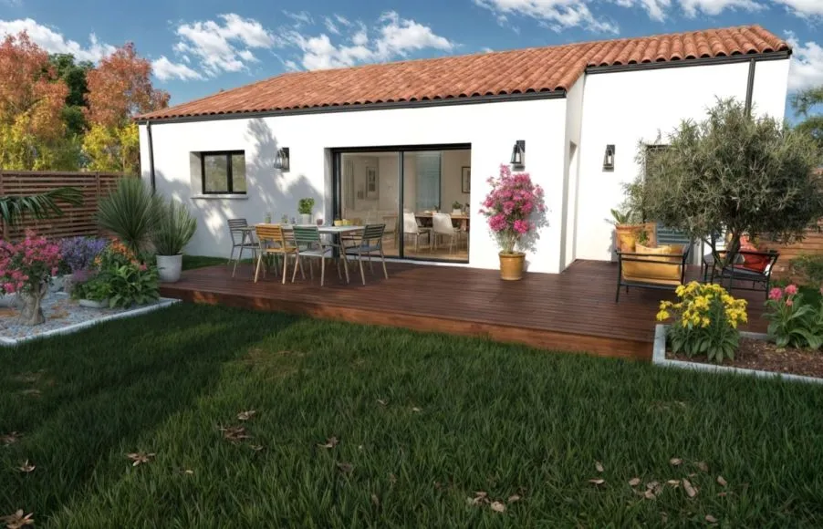 Image Projet de construction d'une maison 102 m² avec terrain à BEAUFOU (85)