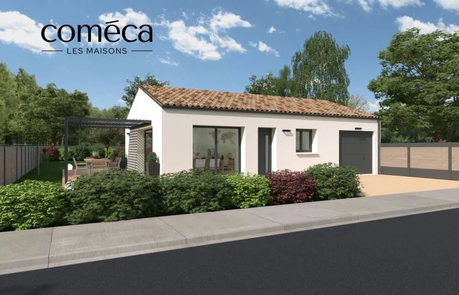 Image Projet de construction d'une maison 95.32 m² avec terrain à SAINTE-PAZANNE (44)