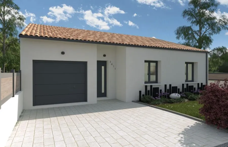 Image Projet de construction d'une maison 106 m² avec terrain à BASSE-GOULAINE (44)