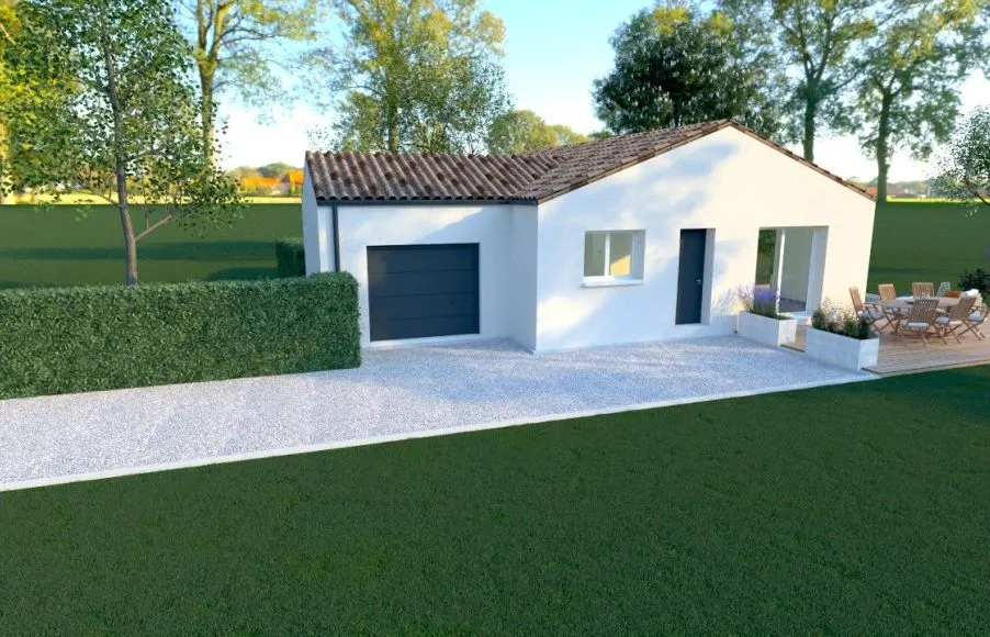 Image Projet de construction d'une maison 82 m² avec terrain à LA PLAINE-SUR-MER (44)