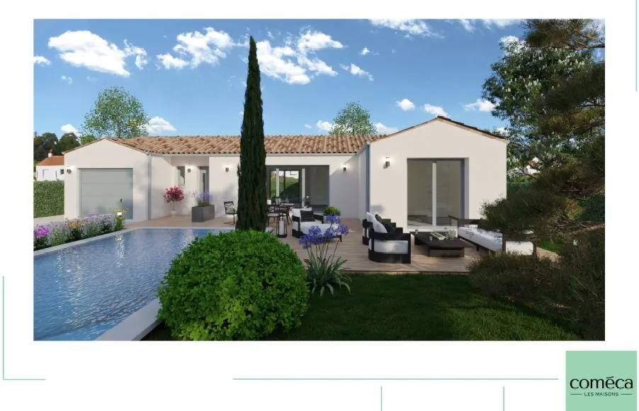 Image L'ILE-D'OLONNE Projet de construction d'une maison 105 m² avec terrain à  3 chambres + garage