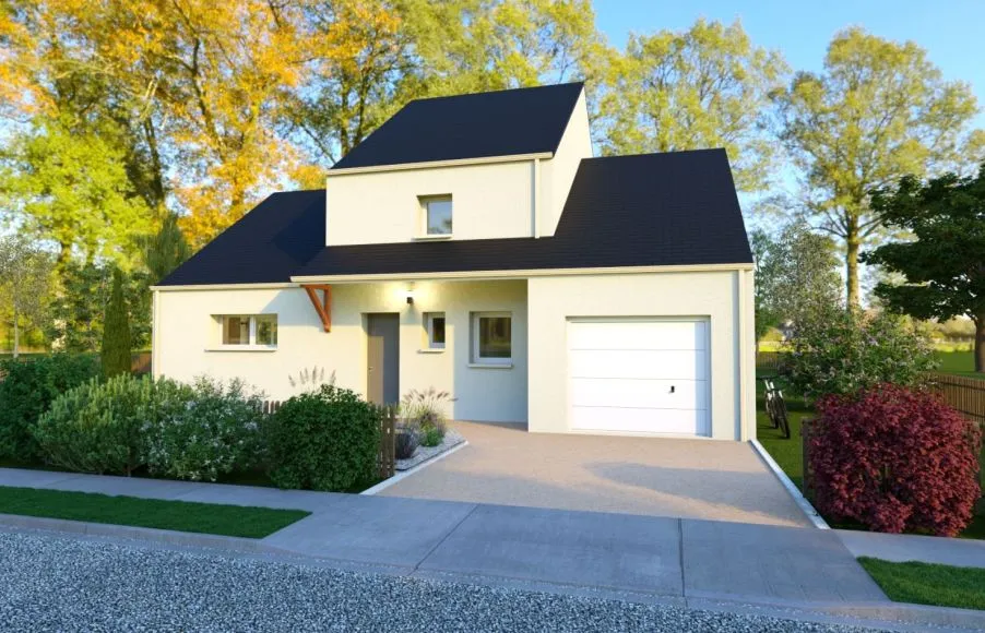 Image Projet de construction d'une maison 101.97 m² avec terrain à SAINT-NAZAIRE (44)