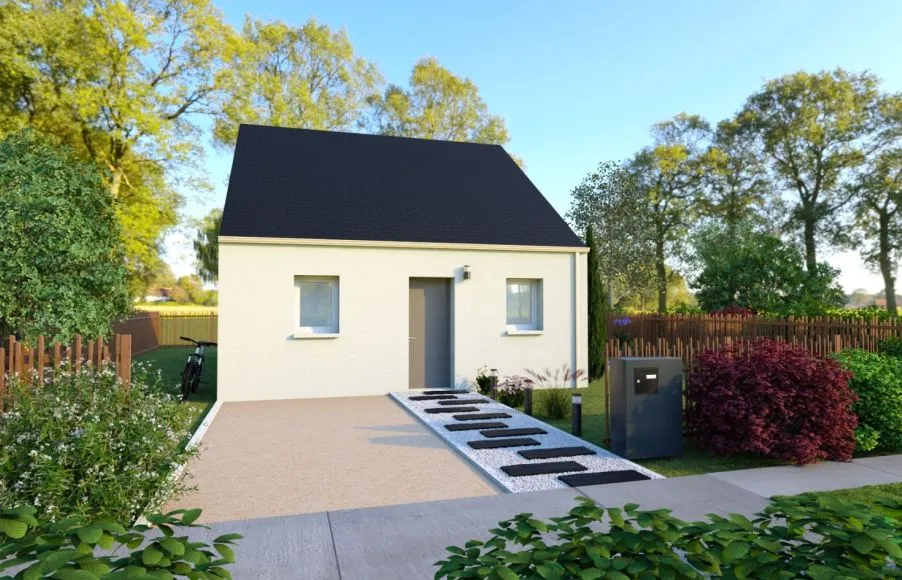 Image Projet de construction d'une maison 56.43 m² avec terrain à SAINT-PHILBERT-DE-BOUAINE (85)