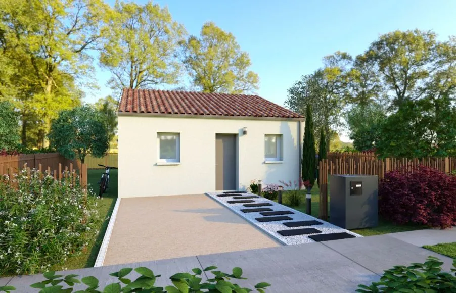 Image Projet de construction d'une maison 56.43 m² avec terrain à SAINT-PHILBERT-DE-BOUAINE (85)