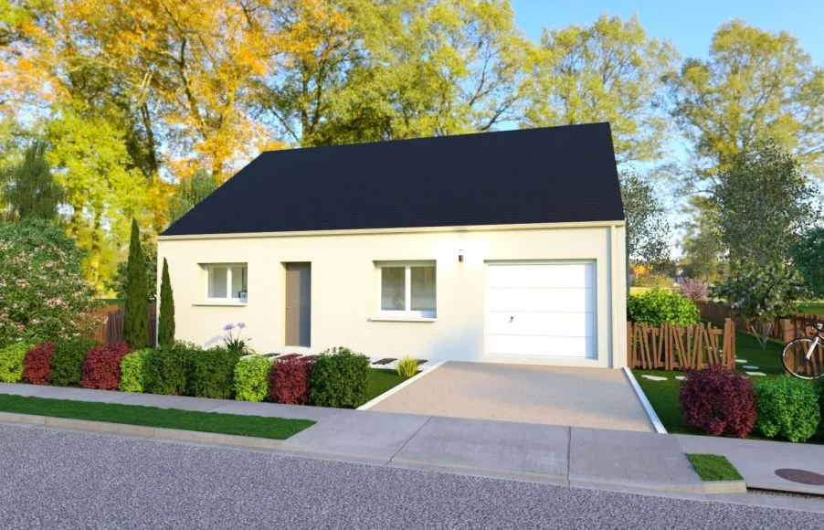 Image Projet de construction d'une maison 89.5 m² avec terrain à SAINT-PHILBERT-DE-BOUAINE (85)