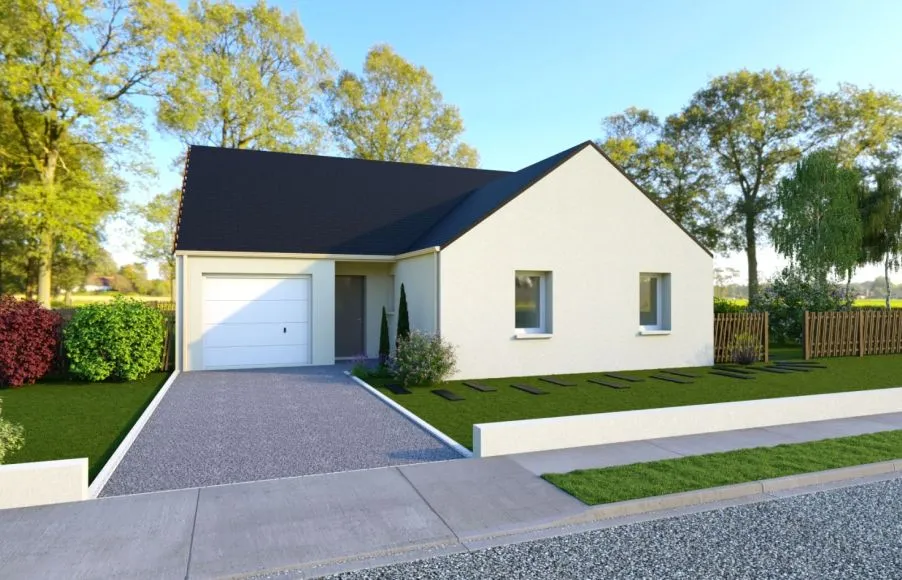 Image Projet de construction d'une maison 98.3 m² avec terrain à SAINT-PHILBERT-DE-BOUAINE (85)