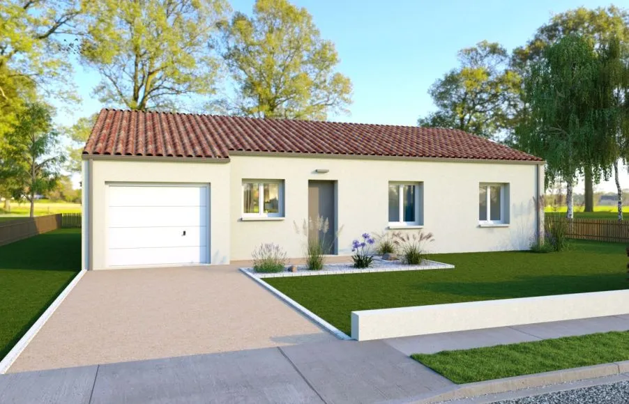 Image Projet de construction d'une maison 104.33 m² avec terrain à LES MOUTIERS-EN-RETZ (44)
