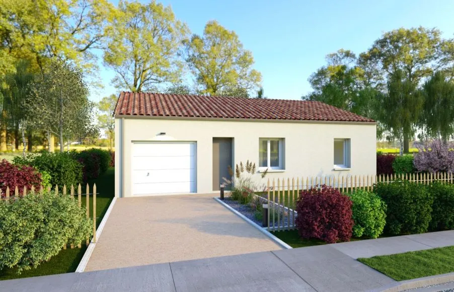 Image Projet de construction d'une maison 69.66 m² avec terrain à SAINT-MACAIRE-EN-MAUGES (49)