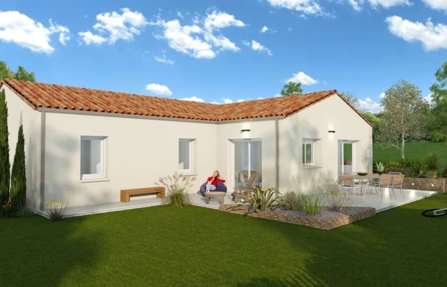 Image Projet de construction d'une maison 94.56 m² avec terrain à SAINT-MACAIRE-EN-MAUGES (49)