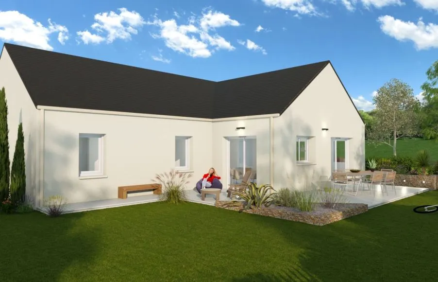 Image Projet de construction d'une maison 94.56 m² avec terrain à SAINT-NAZAIRE (44)